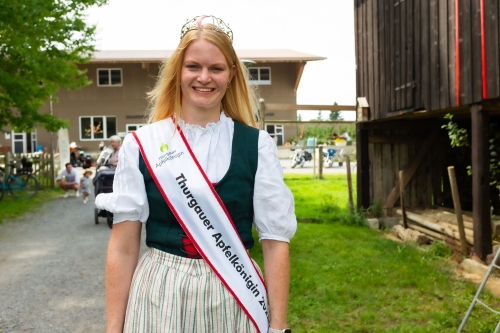 Die Thurgauer Apfelkönigin Nadja Högger.